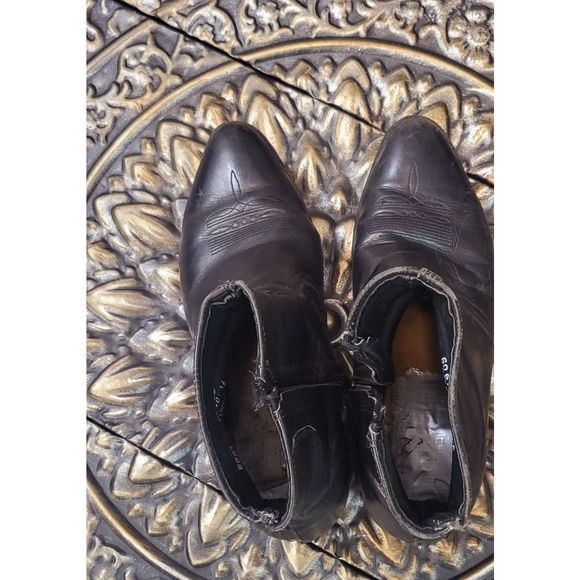 Mens Cowboy ankle boots 10.5 - Picture 4 of 8